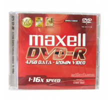Đĩa DVD Trắng Maxell 4.7GB (Đĩa Kèm Hộp nhựa)