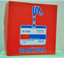 Hộp thẻ đeo bảng tên sakura (50 cái bao gồm dây và thẻ)