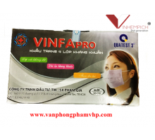Khẩu trang y tế kháng khuẩn than hoạt tính VINFAPRO 4 LỚP