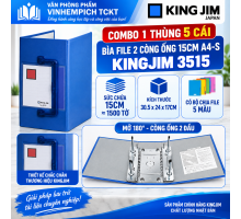 Bìa còng ống SD Kingjim - 3515 GSV - A4S 15cm