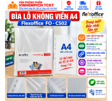 Bìa lỗ không viền A4 Flexoffice FO - CS02