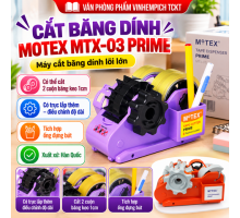 Cắt keo để bàn có cắm bút Motex MTX-03 Prime tape cutter dispenser