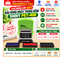 [chỉ đóng lên giấy] Dấu Đóng Ngày Tháng Năm Pet 400  