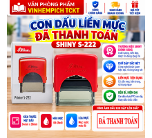 Con dấu liền mực Đã Thanh Toán (Mực đỏ)