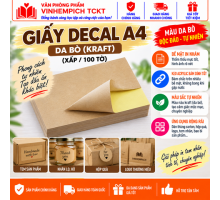 GIẤY DECAL A4 DA BÒ