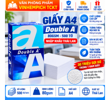 GIẤY DOUBLE A A4 ĐL 80 GSM