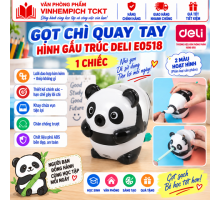 Gọt Chì Quay Tay Gấu Trúc Deli 518