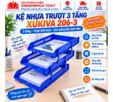 KỆ HỒ SƠ NHỰA 3 TẦNG TRƯỢT 206-3