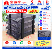 Kệ mica đứng cố định 4 tầng Xukiva 175-4