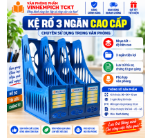 Kệ rổ 3 ngăn CAO CẤP TTM chuyên sử dụng trong văn phòng