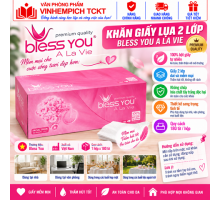 KHĂN GIẤY HỘP BLESS YOU 180 TỜ 2 LỚP