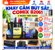 Khay cắm bút sắt Comix B2061