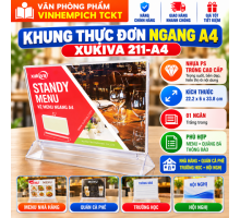 Khung thực đơn ngang A4 Xukiva Mã A4-211