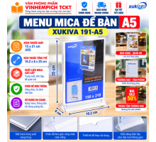 Menu Mica Để Bàn A5 Xukiva 191-A5