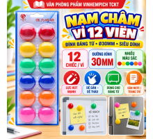 Nam châm gắn bảng 3012 12 viên 30mm