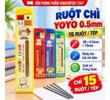 Ruột chì/ ngòi chì vàng YoYo 0.5mm (15 ruột/ tép)
