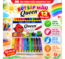 Sáp màu Queen 12 MÀU PC012