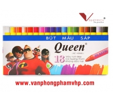 Sáp màu Queen PC018 (18 màu)