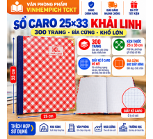 SỔ CARO 25X33 DÀY 300 TRANG KHẢI LINH