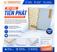 Sổ Caro Tiến Phát 30 X40 Đặc Biệt (296Trang)