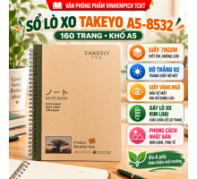 SỔ LÒ XO TAKEYO A5 160 TRANG