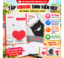 Tập 100 trang Vibook Sinh viên heo